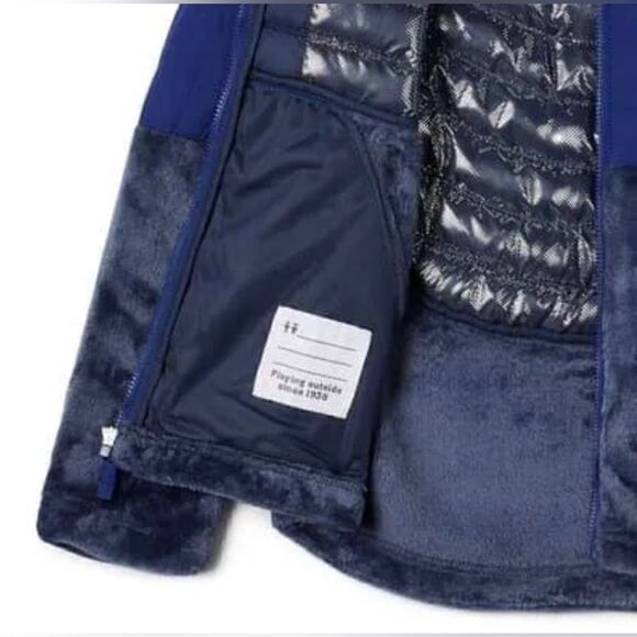 Columbia Winter Snow Powder Lite Omni Heat Thermarator Insulated hooded jacket L - Picture 11 of 15